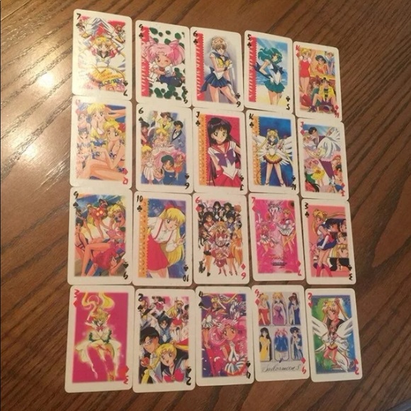 SailorMoon 2 Decks of Playing Cards & 6 Gold Cards - Picture 6 of 13